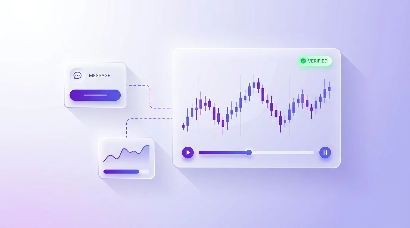 How signal verification works: replaying posted trades on real market data